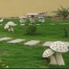 Lámpara Decorativa de Césped con Forma de Hongo Lámpara de Iluminación de Jardín de Resina Adornos de Hongo Lámpara de Iluminación Ambiental para Patio Boceto de Hongo
