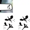 Adesivo Decorativo de Janela de Retrovisor de Carro da Amazon Flores de Desenho Animado Plantas Folhas Filme de Vinil Personalizável