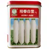 Sementes de Rabanete Branco Yangchun Dayu, Sementes de Rabanete Coreano Branco de Raiz Longa, Vegetais para Cultivo em Horta e Campo