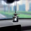 Frasco de perfume de argila com diamantes completos transfronteiriço DIY urso enfeite para pendurar no carro pingente decorativo criativo com incrustação de diamantes para espelho retrovisor do carro