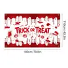 Tela de Fondo Nueva Transfronteriza para Halloween con Decoraciones de Calaveras para Montaje de Ambiente de Fiesta y Carnaval, Tela Colgante, Banderines Colgantes, Banderas