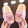 Fiesta Eggboy Nuevas Pantuflas Infantiles para Uso en Interiores, Lindo Diseño de Dibujos Animados de Verano para Niñas, Suela Suave Antideslizante para Baño de Niños
