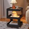 Mesa de Noche Creativa Simple Moderna Nuevo Lujo Ligero Sentido de Alta Gama Hogar Recámara Pequeña Gabinete de Almacenamiento de Noche