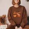 Sudadera de Cuello Redondo de Comercio Exterior Transfronterizo con Estampado de Café de Calabaza, Artículo de Venta al por Mayor de la Lista de Deseos de Amazon, Producto de Temu