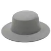 Directo de fábrica otoño e invierno moda sombrero simple coreano retro sombrero de lana británico sombrero plano para mujer