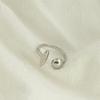 Anillo abierto irregular estilo lujo ligero para niñas, anillo de temperamento moderno con sentido metálico de alta gama, joyería de comercio exterior transfronterizo
