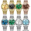 Oris Olevs Reloj de Lujo con Logo para Hombre Moda Luminoso Resistente al Agua Negocios Correa de Acero Reloj para Hombre