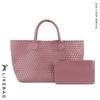 Bolso Tejido a Mano para Mujer, Bolso de Gran Capacidad Madre-Hija, Bolso de Mano, Bolso Casual, Estilo Europeo y Americano, Bandolera de un Solo Hombro, Versátil