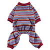 Ropa Cuatro Esquinas Especial para Mascotas Transfronteriza con Rayas de Colores, Ropa Delgada para Perros de Primavera y Verano, Casual, Transpirable y Fácil de Poner Ropa para Perros Mascota