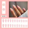 Popular Comercio Exterior Primavera y Verano Fresca Moda Estilo Ins Europeo y Americano Brillante Lentejuela Usable Cuadrado Longitud Media Uñas Usables