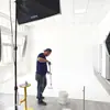 Adereços de Fotografia Sem Estúdio para Produção Comercial, Módulos de Local de Filmagem com Parede Curva, Equipamentos de Fotografia Sem Estúdio para Filmagem em Locações Reais
