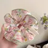 Estilo Coreano Lindo Rosa Lazo para el Pelo Intestino Grande Accesorios para el Cabello Marubeni para Mujer Cuerda para el Cabello Popular en Internet 2024 Nuevo Dulce Flor de Cabello Adorno para la Cabeza