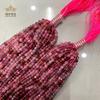 Natural 2MM3MM color transparente corte redondo facetado cristal afilado cuentas sueltas superficie de balón de fútbol de lanzamiento duro cuentas sueltas productos semiacabados venta al por mayor
