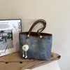 Bolsa Casual Feminina 2025 Nova Grande Capacidade Bolsa para Estudante Aula Comutador Versátil Portátil Bolsa Tote Bolsa de Ombro Sob o Braço