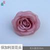 Cabeza de flor búlgara, rosa retro americana, fondo para decoración al aire libre, flores artificiales, conjunto de centro comercial, flor falsa