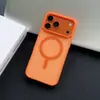 Funda de Teléfono Magnética con Sensación de Piel Iridiscente para Apple 17PROMAX Moderna 16 Dopamina 11/13/14 Acrílico
