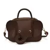 Bolsa Feminina Fofa em Formato de Elefante Mini Bolsa de Ombro Transversal Moda Versátil Bolsa de Mão Estilo Ins Bolsa Pequena Bolsa Transversal