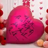 Decoración de Habitación de Boda, Globos Desinflables Gigantes con Forma de Corazón, Decoración de Sala de Estar, Suministros para Bodas, Accesorios para Fotos de Escena de Compromiso, Boda
