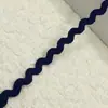 Em estoque Cor Sólida 5mm Onda Forma S Borda Curva com Fita de Renda Acessórios de Casamento Cortina Chapéu Roupa Infantil Acessórios de Roupa