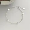 Pulsera de Flor de Perlas Láser Estilo Coreano para Mujer, Diseño Simple, Sensación de Alta Gama, Estilo de Nicho, Accesorio de Mano Versátil Estilo Ins