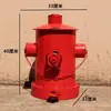 Estilo industrial de hierro retro personalidad creativa hidrante de incendios grande con tapa pie cubo de basura de metal sala de estar exterior barril