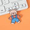 Ins estilo desenhos animados bonito broche acrílico urso coelho crachá roupas saco acessórios pequenas joias atacado