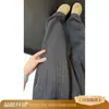 Calça Masculina Listrada Vertical Estilo Old Money, Calça Reta Casual Solta de Verão Fina com Cintura Elástica, Calça Longa Versátil e com Caimento