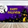 Amazon Nuevo Banner de Halloween Decoración de Fiesta del Festival Fantasma Cortina de Puerta Bandera Tela de Fondo para Bandera Se Puede Hacer