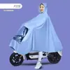Capa de chuva especial para veículos elétricos, para uma e duas pessoas, para motocicletas elétricas, estilo mãe e filho, transparente, extra grande, grossa, poncho à prova de chuva para homens e mulheres