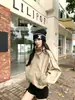 Chaqueta Corta Cortavientos de Doble Botonadura con Cuello Alto Estilo Coreano Estilo Británico para Mujer Diseño Primavera y Otoño Top Holgado de Gama Alta
