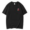 Processamento Personalizado Masculino 200g Algodão Penteado Algodão Manga Curta Pescoço Redondo Ombro Meia Manga Camisa Publicitária Larga Tamanho Grande
