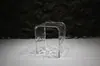 Banqueta para cambiar zapatos con diseño de ondas de agua en acrílico, Banco largo para uso doméstico, Silla de comedor transparente, Banco moderno y creativo al pie de la cama