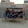 Cama de ferro superior e inferior, cama de ferro dupla, cama de ferro para estudante, cama de ferro para trabalhador, cama de ferro para quarto, cama com estrutura de ferro