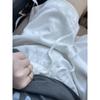 Shorts blancos de algodón y lino de pierna ancha para mujer, pantalones cortos de verano con cordón en la cintura elástica, shorts de lino petite de cinco puntos