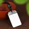 Colgante Retro Jiyan Artesanía Retro Doble Cara Sólido Cuadrado Diseño de Personalidad de Marca Fu Zi Xiangyun Marca Colgante para Hombre