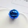 Atacado Colorido Metal Banho a Vácuo Sino de Cinco Pontas Chaveiro DIY Decoração de Natal Coleira de Animal de Estimação Sino Estrela