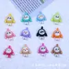 Mini accesorios de resina para fiesta de huevos brillantes de dibujos animados, clips para el pelo DIY de pegamento de crema, arte de uñas, funda de teléfono, materiales hechos a mano