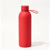 Taza isotérmica de acero inoxidable 304 de pequeña capacidad transfronteriza con correa, botella de agua deportiva para coche, taza de agua personalizada al por mayor de comercio exterior
