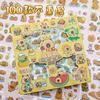 100 pegatinas de capibara con forma de mano para niños y mujeres, bonitas pegatinas decorativas para pintar, tarjetas adhesivas, venta al por mayor