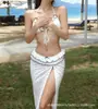 Trajes de Baño para Mujer 2026 Nuevo Estilo Bikini de Dos Piezas Conjunto de Tres Piezas Velos Largos de Vacaciones Trajes de Baño Nuevos