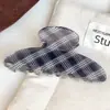 Nuevo Pinza Grande para el Cabello de Acrílico a Cuadros Estilo Coreano, Pinza de Tiburón de Alta Gama y Exquisita para Mujeres, Accesorio para el Cabello