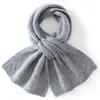 Coleção nova outono/inverno estilo coreano com vazados, 100% caxemira pura, cachecol unissex grosso e quente com design perfurado