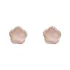 Verano Nueva Moda Pendientes de Pétalos de Diamante Fresco Nicho Temperamento Diseño Simple Pendientes Versátiles Venta al por Mayor
