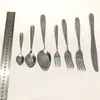 Cuchara Simple de Acero Inoxidable con Mango Liso para Uso Doméstico, Cuchara de Mesa Metálica para Restaurantes Occidentales, Vajilla Diaria, Cuchillo, Tenedor, Cuchara, Venta al por Mayor por Unidad