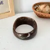 Pulsera Retro Transfronteriza Europea y Americana Estilo Maillard Joyería de Mano Simple Ins Fresca de Metal Pulsera Elegante con Teñido Halo para Mujer