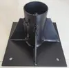 Mástiles Engrosados y Alargados, Bases de Columna, Accesorios de Fijación para Vallas de Bambú, Tienda de Fábrica de Bridas Huecas.