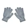 Luvas de Tricô de Inverno para Crianças Luvas Brancas com Dedos para Homens e Mulheres Luvas Mágicas Quentes Elásticas Luvas de Tricô para Meninos e Meninas