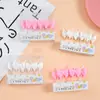 Vela de arco deusa fada linda decoração de bolo plug-in rosa branco laço vela de aniversário