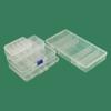 Caja de rejilla para piezas de hardware de múltiples rejillas con tapa, caja de plástico de rejilla fija, caja de herramientas de joyería de cebo Luya, caja de almacenamiento de aparejos de pesca