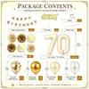 Venta Caliente Transfronteriza Blanco Leche Oro Número 16 Set de Globos Flores de Papel Bolas Niña Adulto Ceremonia Decoración de Cumpleaños Suministros